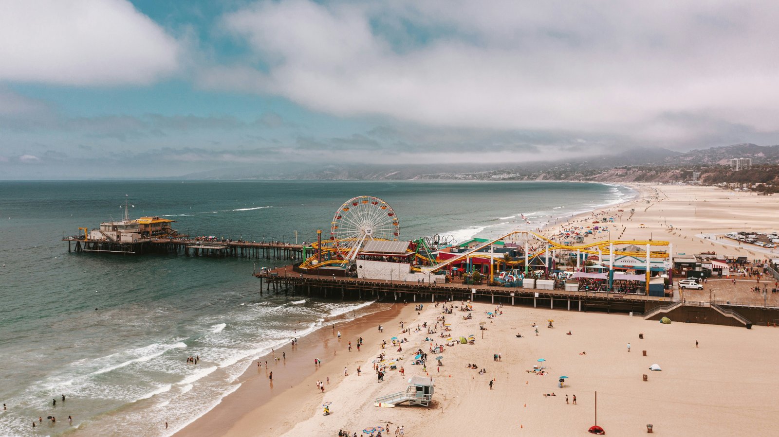 Santa Monica Pier and Coastline